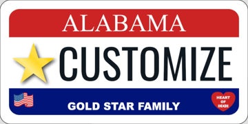 Alabama State License Plate