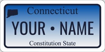 Connecticut State License Plate