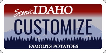 Idaho State License Plate