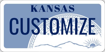 Kansas State License Plate