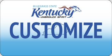 Kentucky State License Plate